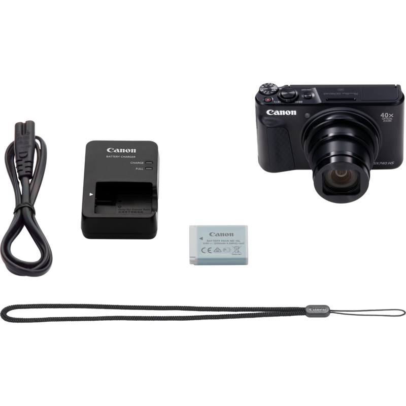 Canon PowerShot SX740 HS Lite Edition – Noir Produits contenu de la boîte