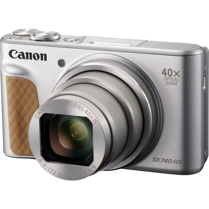 Canon PowerShot SX740 HS - Silver Product Front View