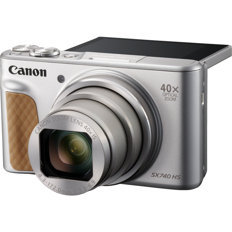 Canon PowerShot SX740 HS - Silver Product Front View