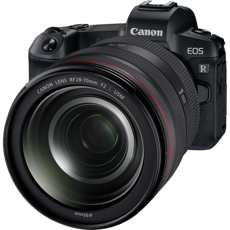 Canon RF 28-70mm F2L USM Lens Product The Lens with a Camera
