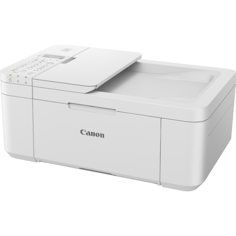 Canon PIXMA TR4551 4-In-One printer, White Product Front Slant View