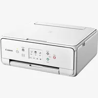 Canon PIXMA TS6251 All-In-One inkjet printer, White Product Front Slant View