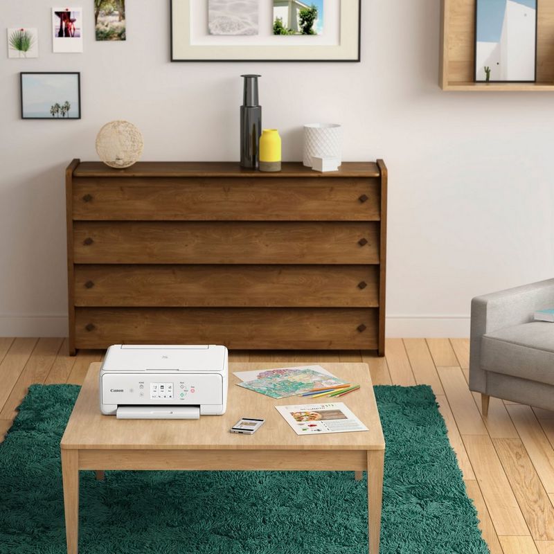 Multifonction 3-en-1 Canon PIXMA TS6251, Blanc Sur une table