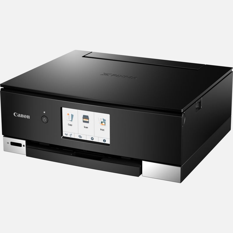 Impresora multifunción Canon Pixma TS8250 TS-8250 color negro impresora, escáner, fotocopiadora, impresión de CD, USB, WLAN, LAN, Apple AirPrint, tarjeta SD, 18 unidades 