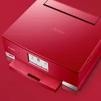 Multifonction 3-en-1 Canon PIXMA TS8252, Rouge Produit Vue avant inclinée