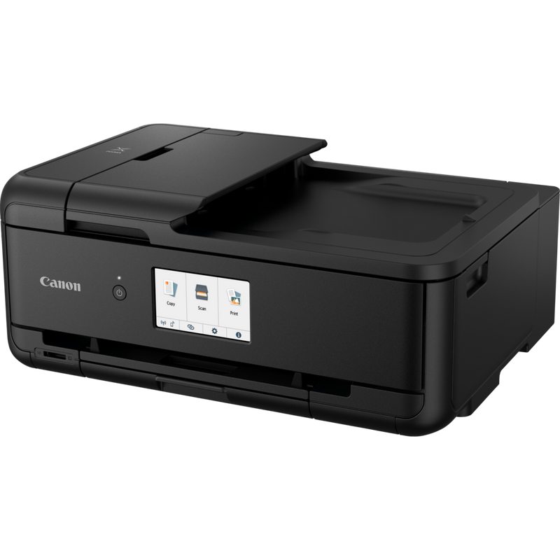 Canon PIXMA TS9550 Wireless A3 Colour All in One Inkjet Photo Printer, Black Product Front Slant View