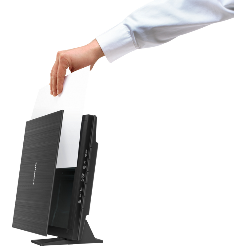 Scanner à plat Canon CanoScan LiDE 400, Noir Produits Produit lorsqu'il est utilisé avec une main posée sur un papier
