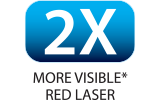 highly visible 635 nm red laser pointer