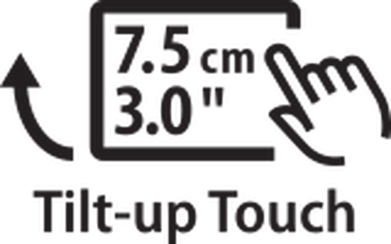 8.0cm touch LCD