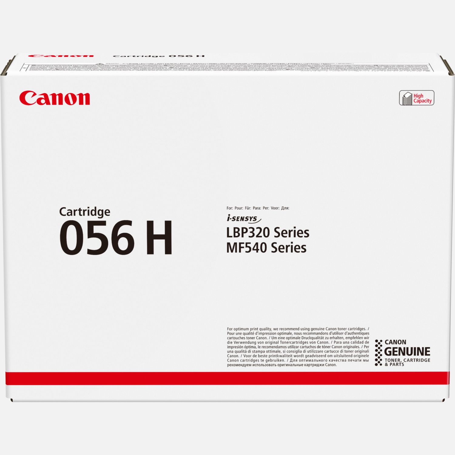 Cartouche toner Canon 056H, noir