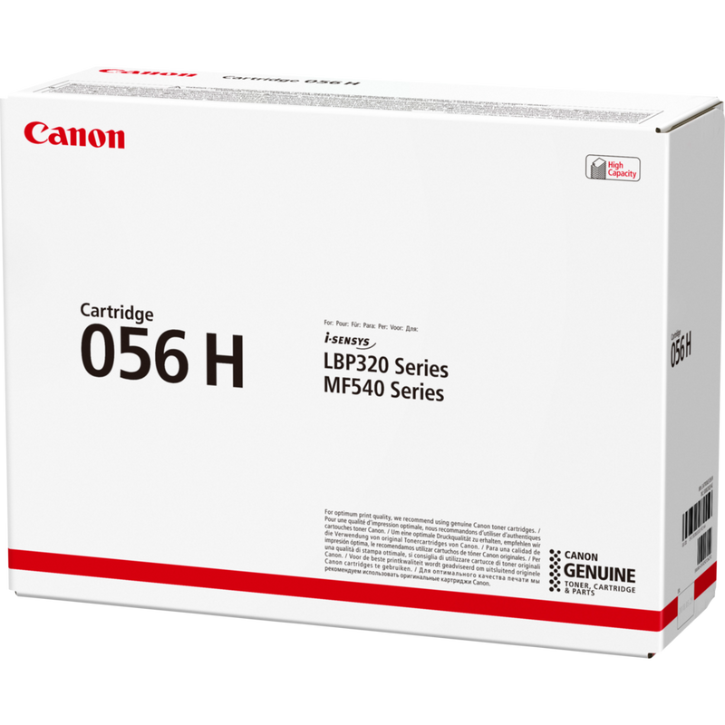 Canon 056H Toner Cartridge, Black Product Packaging Right View