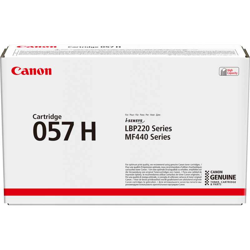 Canon i-SENSYS 057H Toner Cartridge, Black