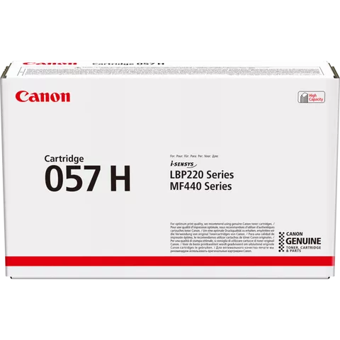 Canon i-SENSYS 057H Toner Cartridge, Black