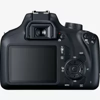 Canon EOS 4000D (czarny) + obiektyw EF-S 18-55mm III + torba + karta pamięci SD Produkt Widok z tyłu