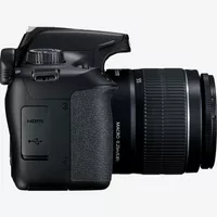 Canon EOS 4000D (czarny) + obiektyw EF-S 18-55mm III + torba + karta pamięci SD Produkt Widok z lewej strony