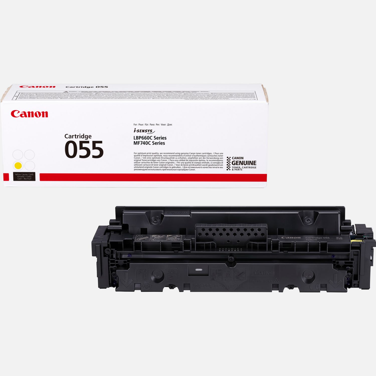 Canon 055 Toner Cartridge, Yellow