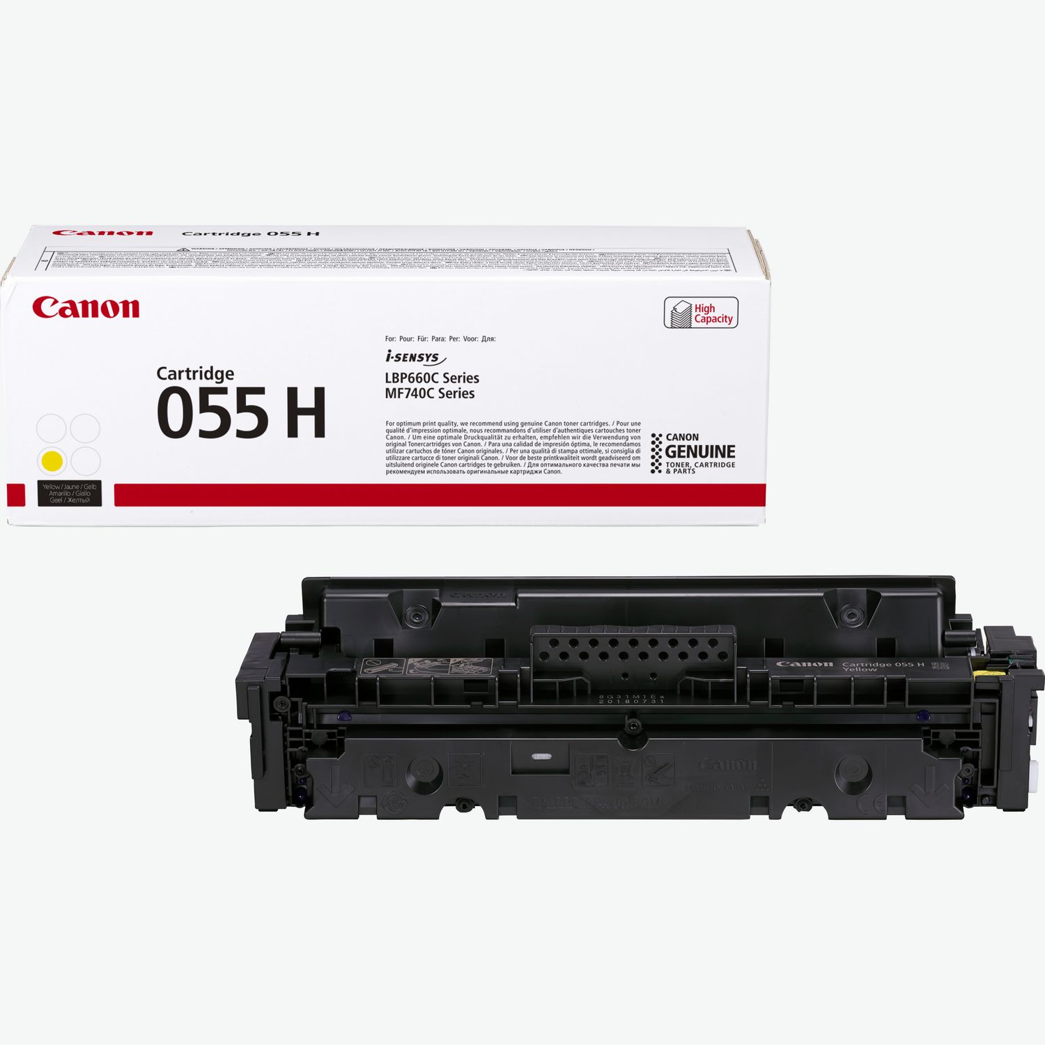 Canon 055 H High Yield Toner-Cartridge, Schwarz — Canon 