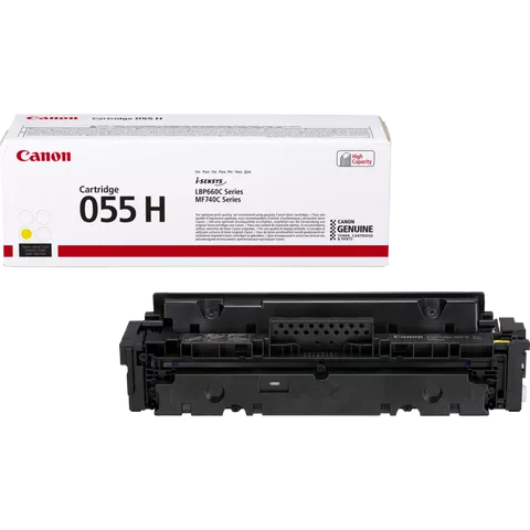 Canon 055 H High Yield Toner Cartridge, Yellow