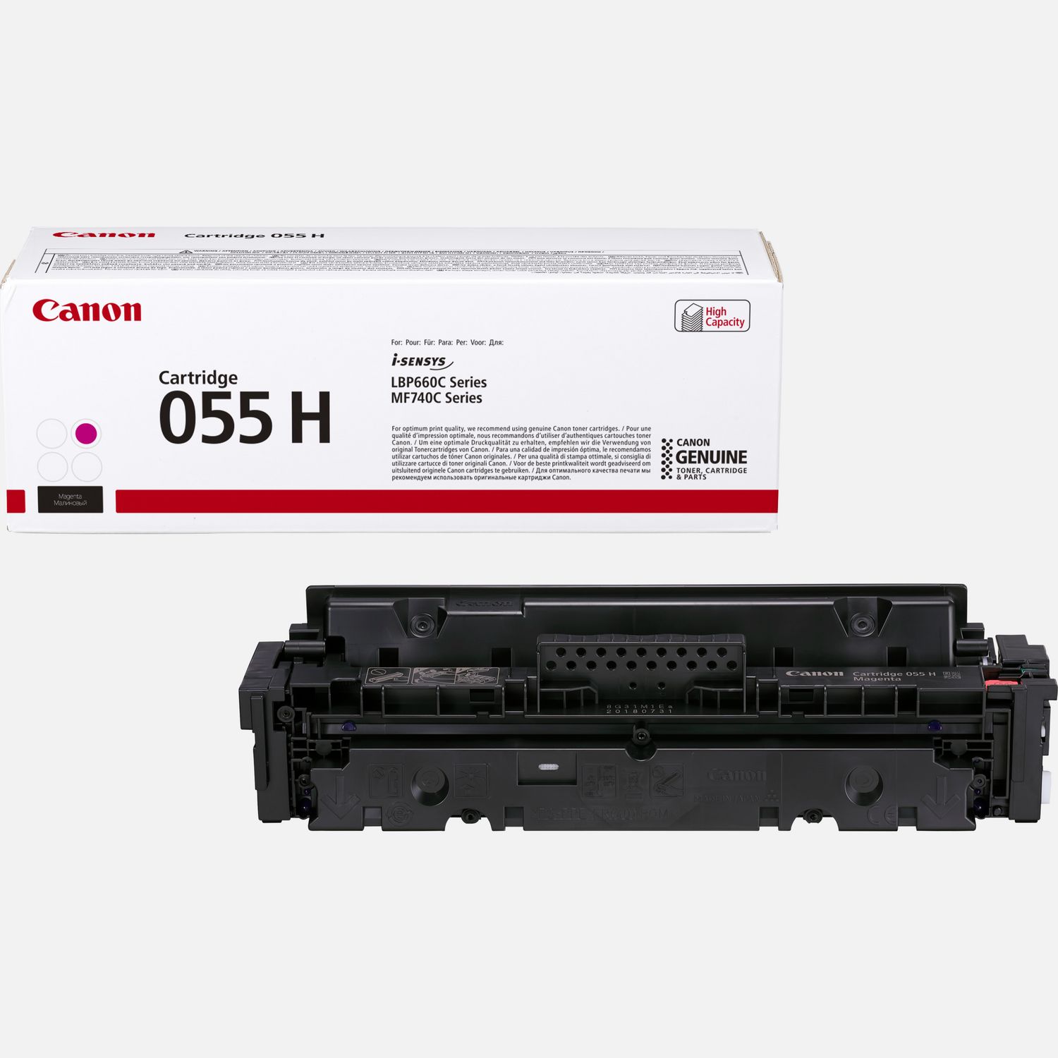 Image of Cartuccia toner a resa elevata Canon 055 H, magenta