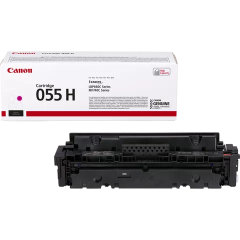 Canon 055 H High Yield Toner Cartridge, Magenta