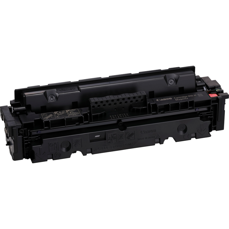 Cartucho de tóner de alto rendimiento Canon 055 H, magenta Producto Vista superior izquierda