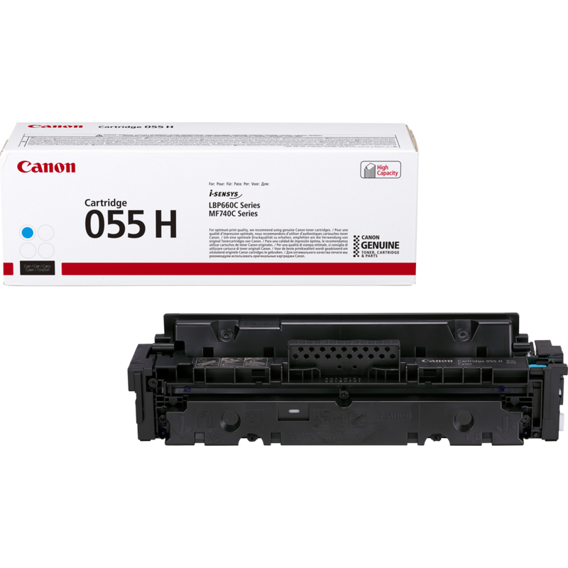 

Canon 055 H High Yield Toner Cartridge, Cyan