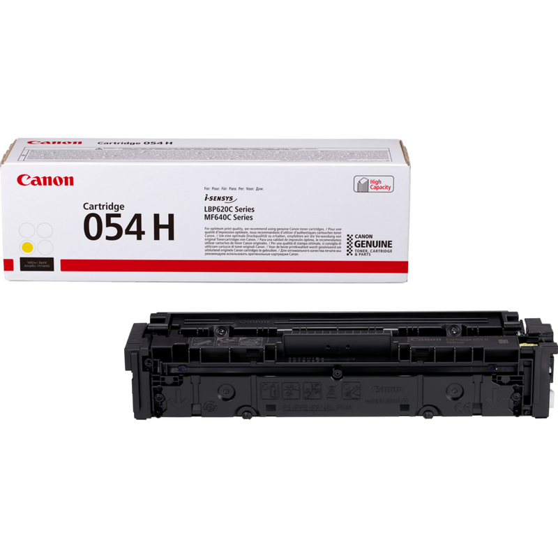 

Canon 054 H High Yield Toner Cartridge, Yellow