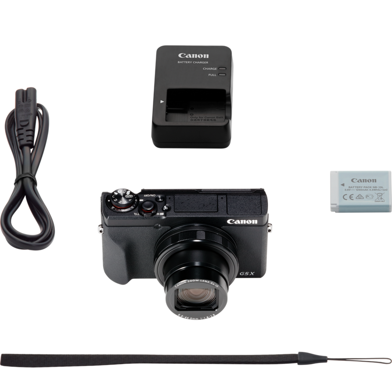 Canon PowerShot G5 X Mark II Compact Camera Man holding the camera