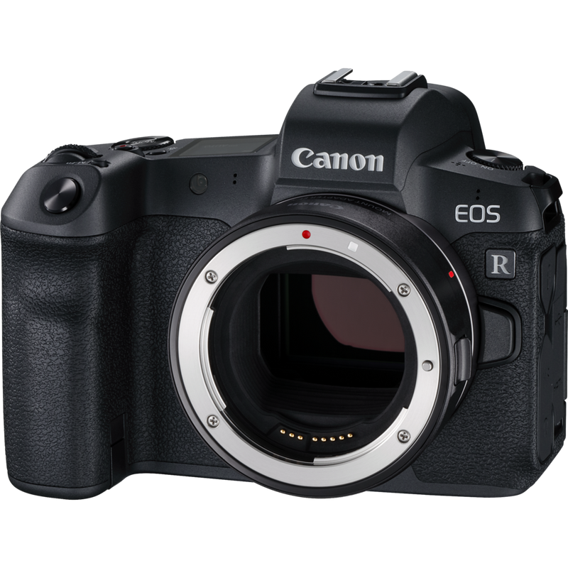 Canon EOS R Body + Mount Adapter EF-EOS R Product Diagonal View