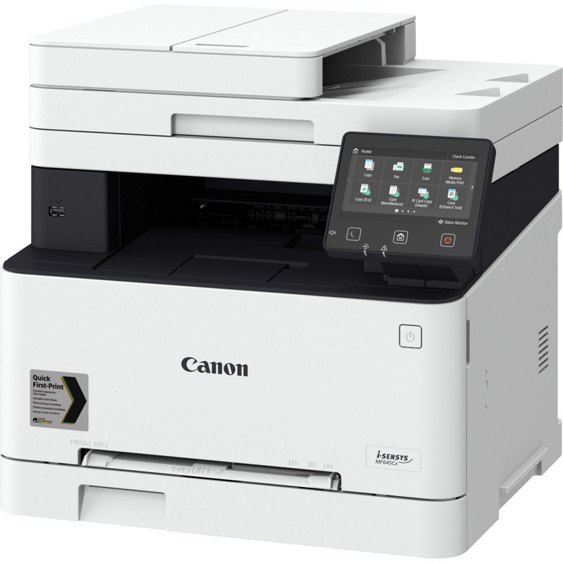 Canon i-SENSYS MF645Cx 4-i-1 farvelaserprinter Produkt Set fra højre