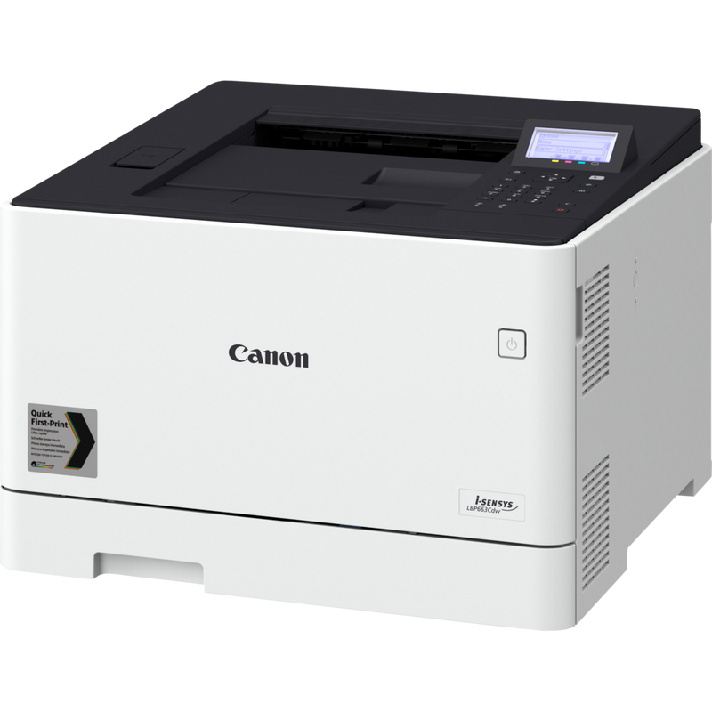 Canon i-SENSYS LBP663Cdw Colour Laser Printer Product Top Right View
