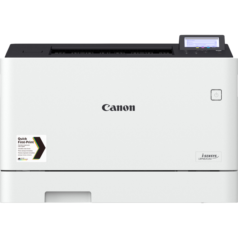 Canon i-SENSYS LBP663Cdw Colour Laser Printer Product Front View