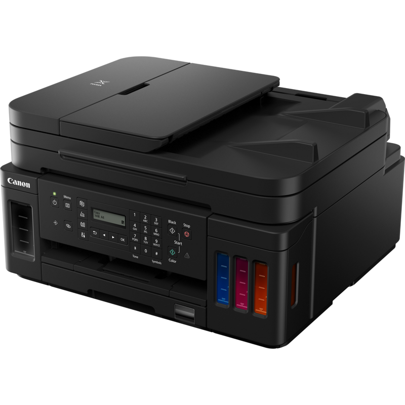 Canon PIXMA G7050 Refillable MegaTank Inkjet Printer Product Front Slant View