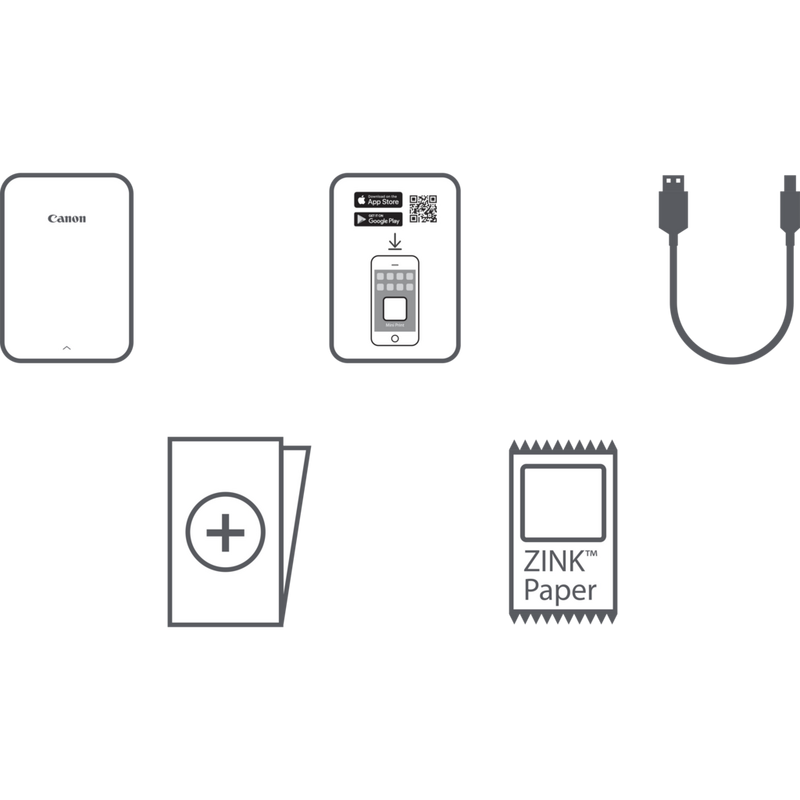 Impresora fotográfica portátil Canon Zoemini, oro rosa Producto Producto con instrucciones