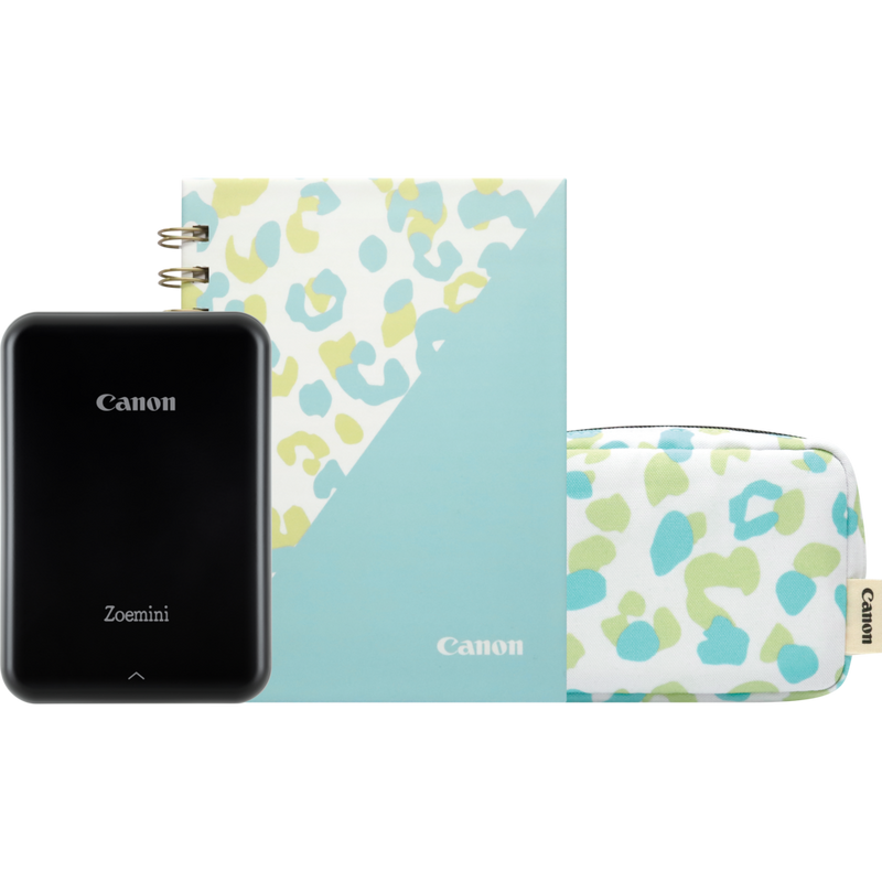 Canon Zoemini Portable Colour Photo Printer, Black + Diary + Pouch