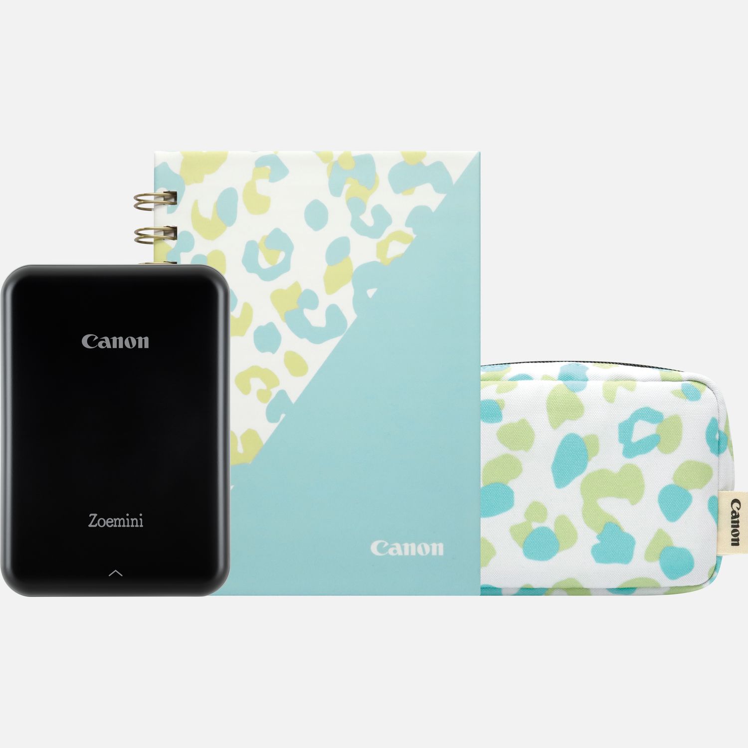Image of Stampante fotografica a colori portatile Canon Zoemini (nera), diario e custodia