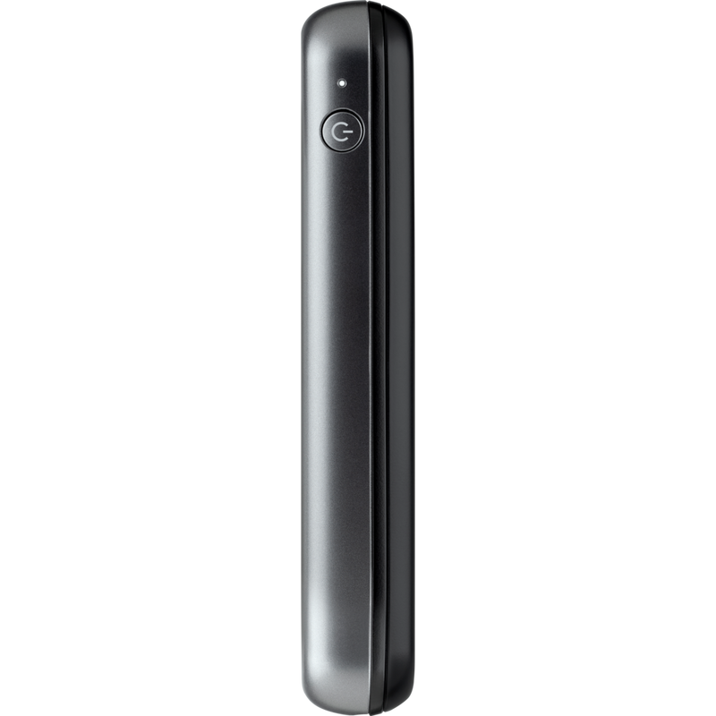 Canon Zoemini bärbar färgfotoskrivare, svart + dagbok + väska Produkt Vy från vänster av skrivare