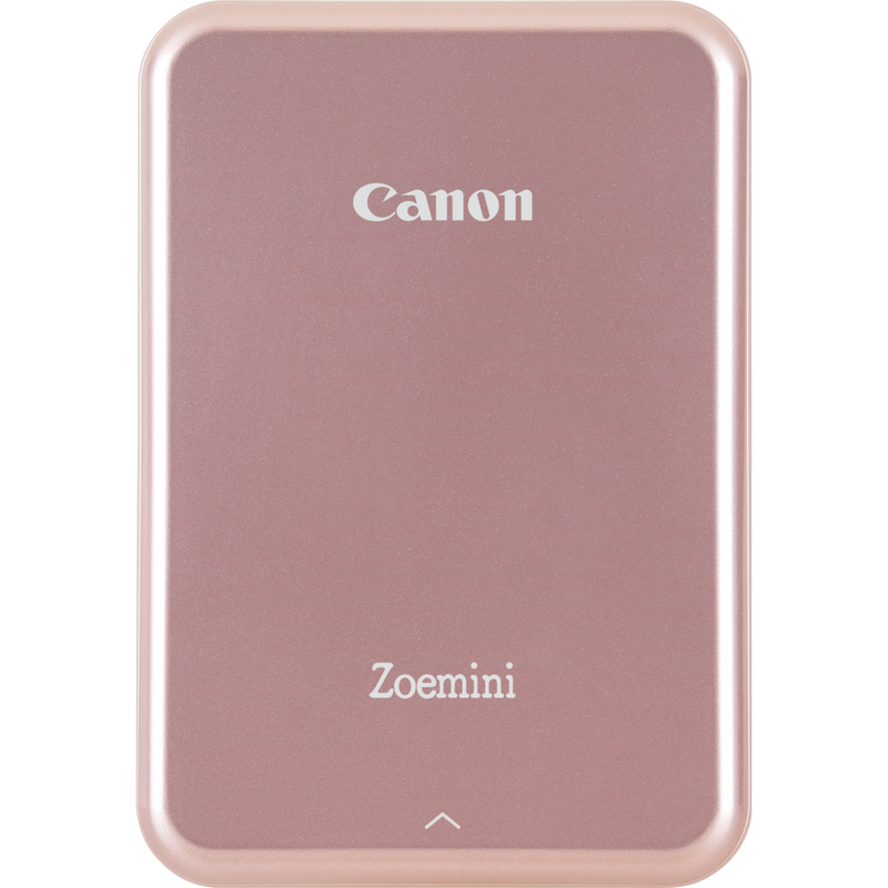 Imprimante photo couleur portable Canon Zoemini, rose doré + agenda + étui Produits Vue avant de l'imprimante