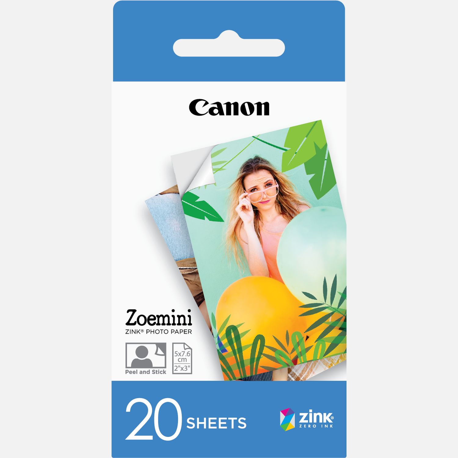 Zo snel als een flits Vet Neem de telefoon op 20 vel Canon ZINK™ 2"x3" (5x7,6cm) fotopapier — Canon Nederland Store