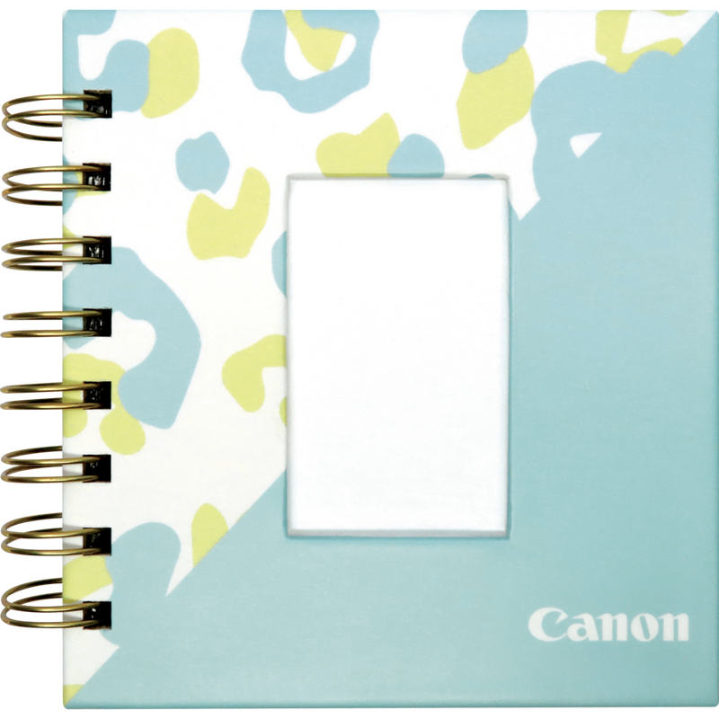 Papier photo Canon ZINK™, 5 x 7,6 cm, 50 feuilles + album photo + support photo Produits Vue avant de l'album photo