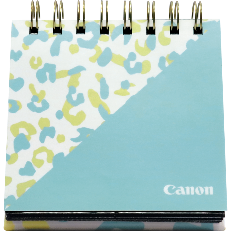 Papier photo Canon ZINK™, 5 x 7,6 cm, 50 feuilles + album photo + support photo Produits Vue avant du montage photo