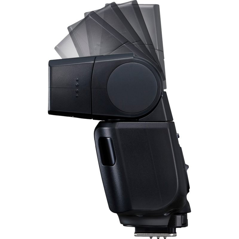 Canon Speedlite EL-100 Blitzgerät Produkt Drehradius von oben
