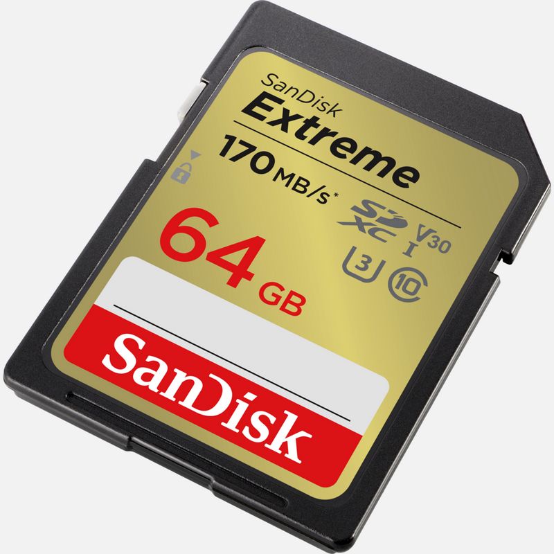 SanDisk SD Carte Mémoire 64Go Extreme Pro SDHC SDXC UHS-I Classe 10 200M-S  U3