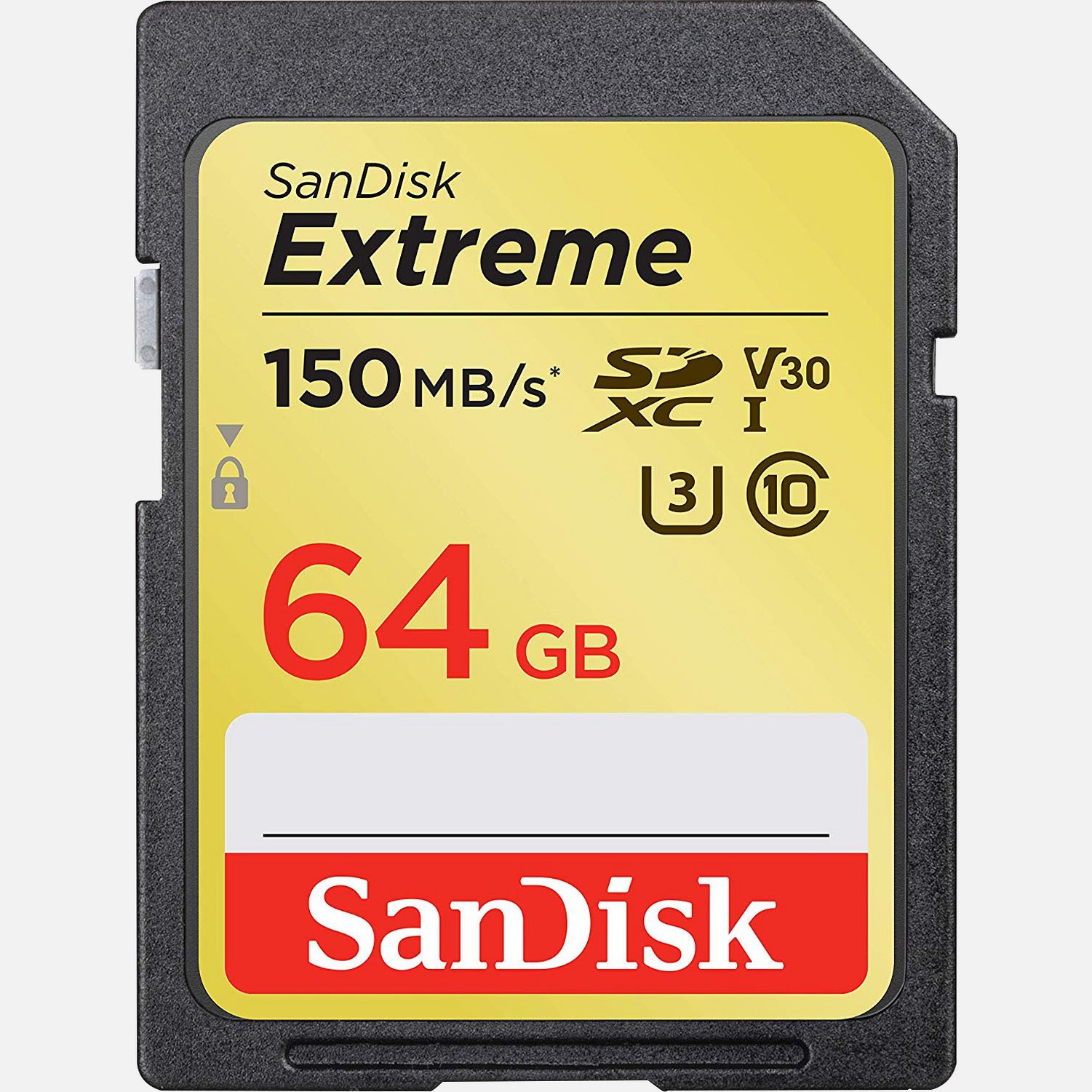 Carte mémoire SanDisk Extreme SDXC UHS-I C10, 64 Go