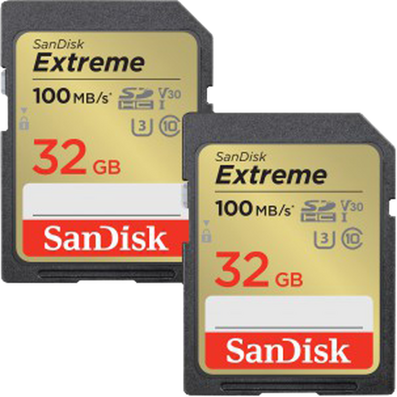 Carte mémoire SanDisk Extreme SDHC UHS-I C10, 32 Go Produits Vue