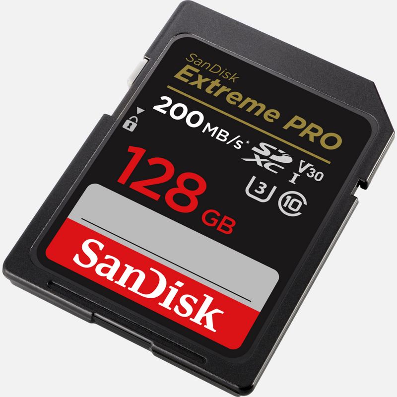 SanDisk Extreme PRO 128GB SDXC Memory Card up to 170MB/s, UHS-1, Class 10,  U3, V30 : : Informatique