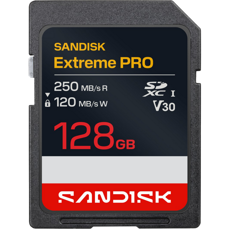 Scheda di memoria SanDisk Extreme Pro SDXC UHS-I C10 da 128 GB Prodotto Visualizza