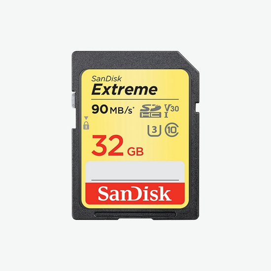 3304V875 - SanDisk Extreme SDHC UHS-I C10 Memory Card, 32GB