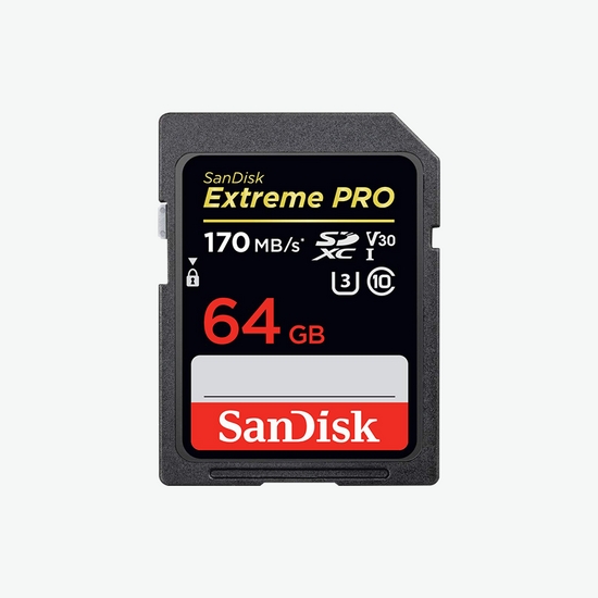 3304V878 - SanDisk Extreme PRO SDXC UHS-I C10 Memory Card, 64GB