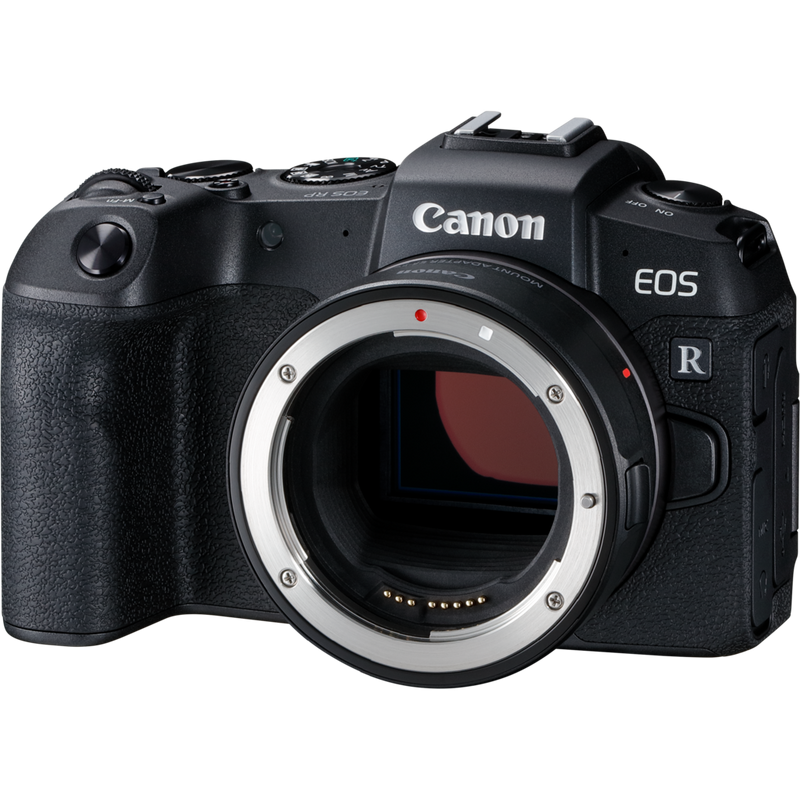 Canon EOS RP Body + Mount Adapter EF-EOS R Product Diagonal View